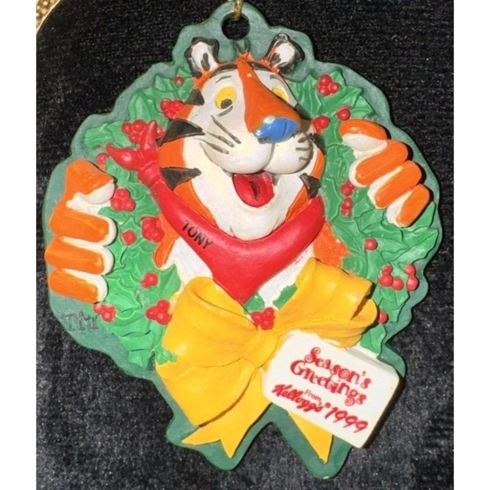 Kellogg's Tony the Tiger Christmas Ornament 1999 Holiday Cereal Mascot Decor